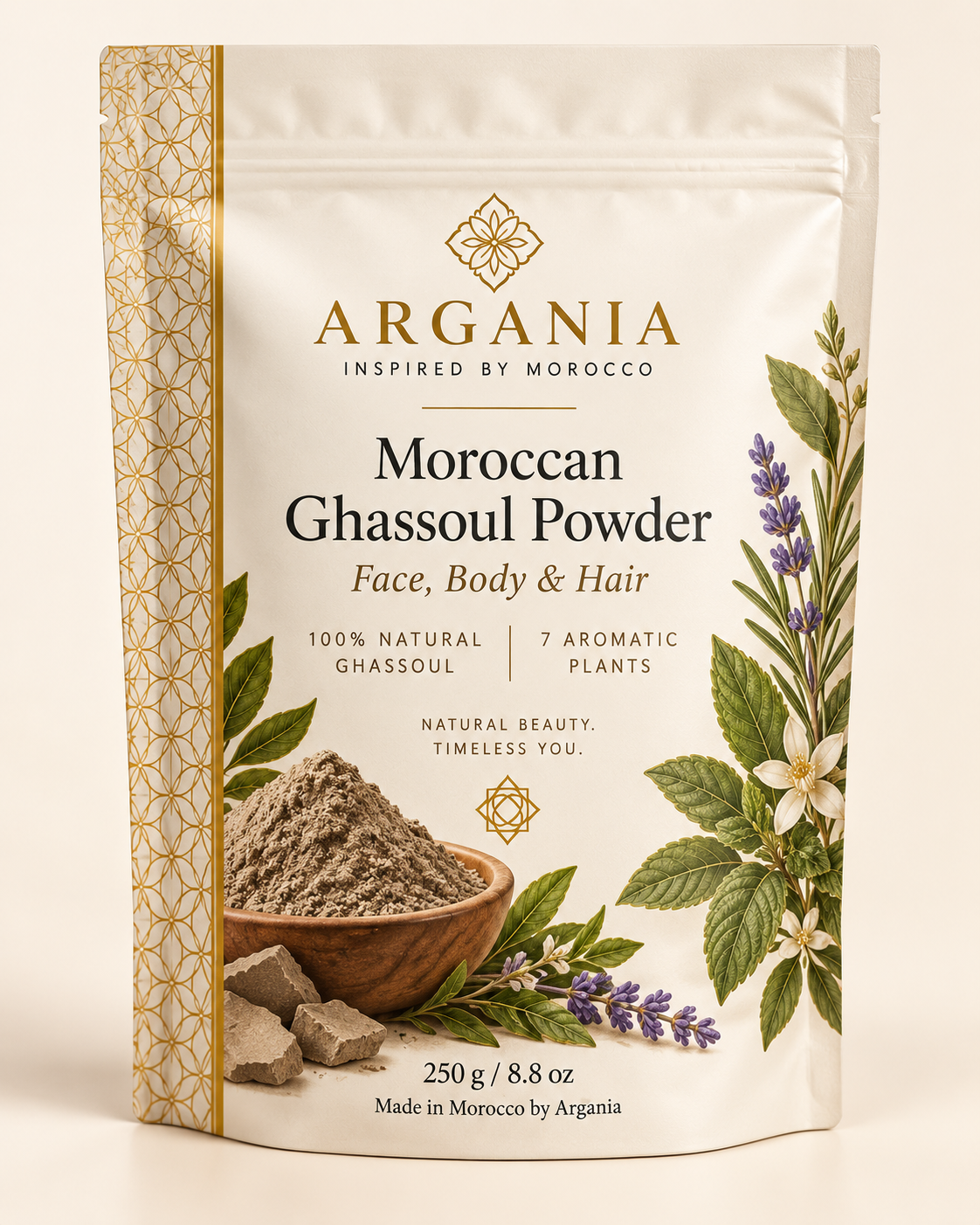 Moroccan Ghassoul Powder – Face, Body & Hair / 250 g - 8.8 oz