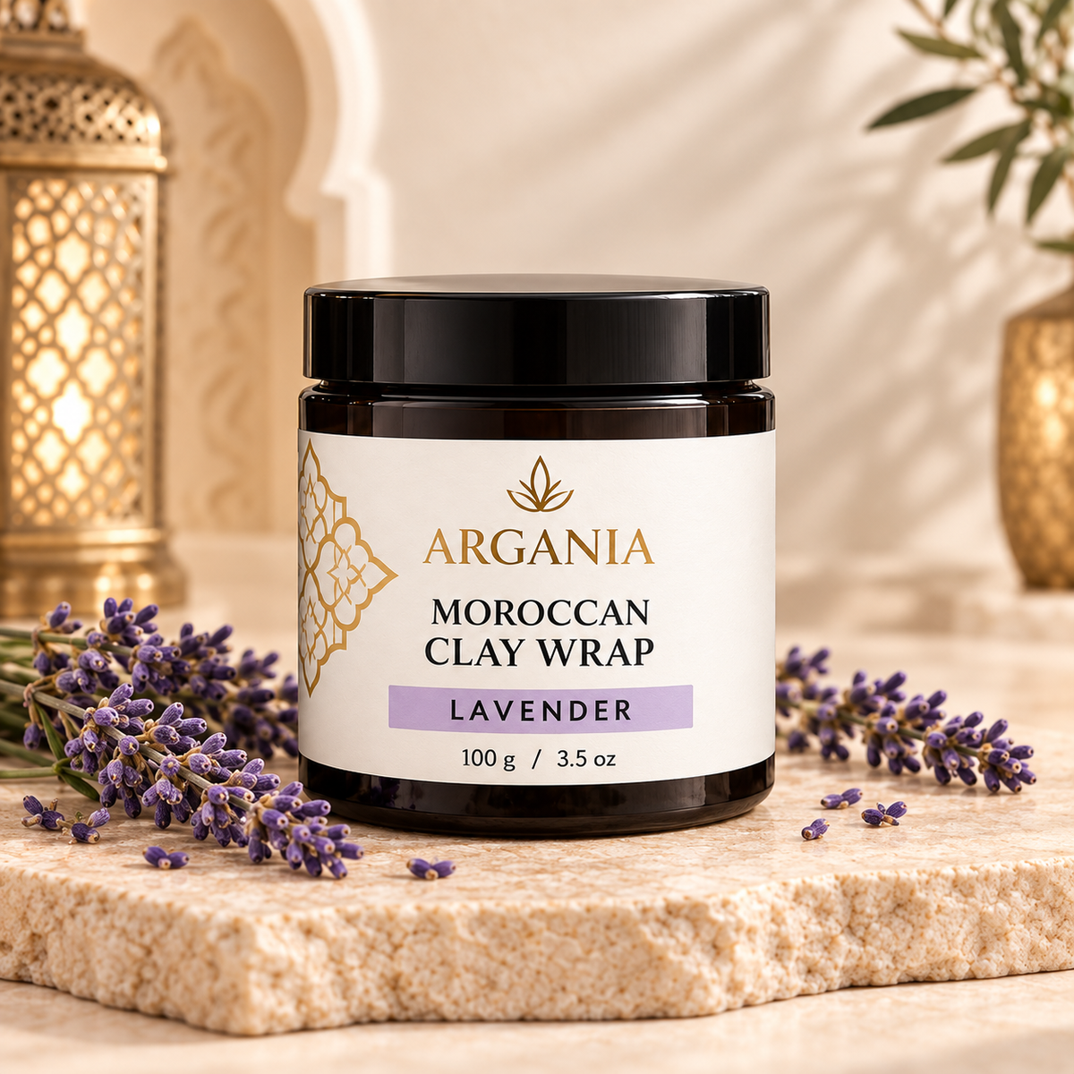 Moroccan Clay Wrap – 100 g / 3.5 oz