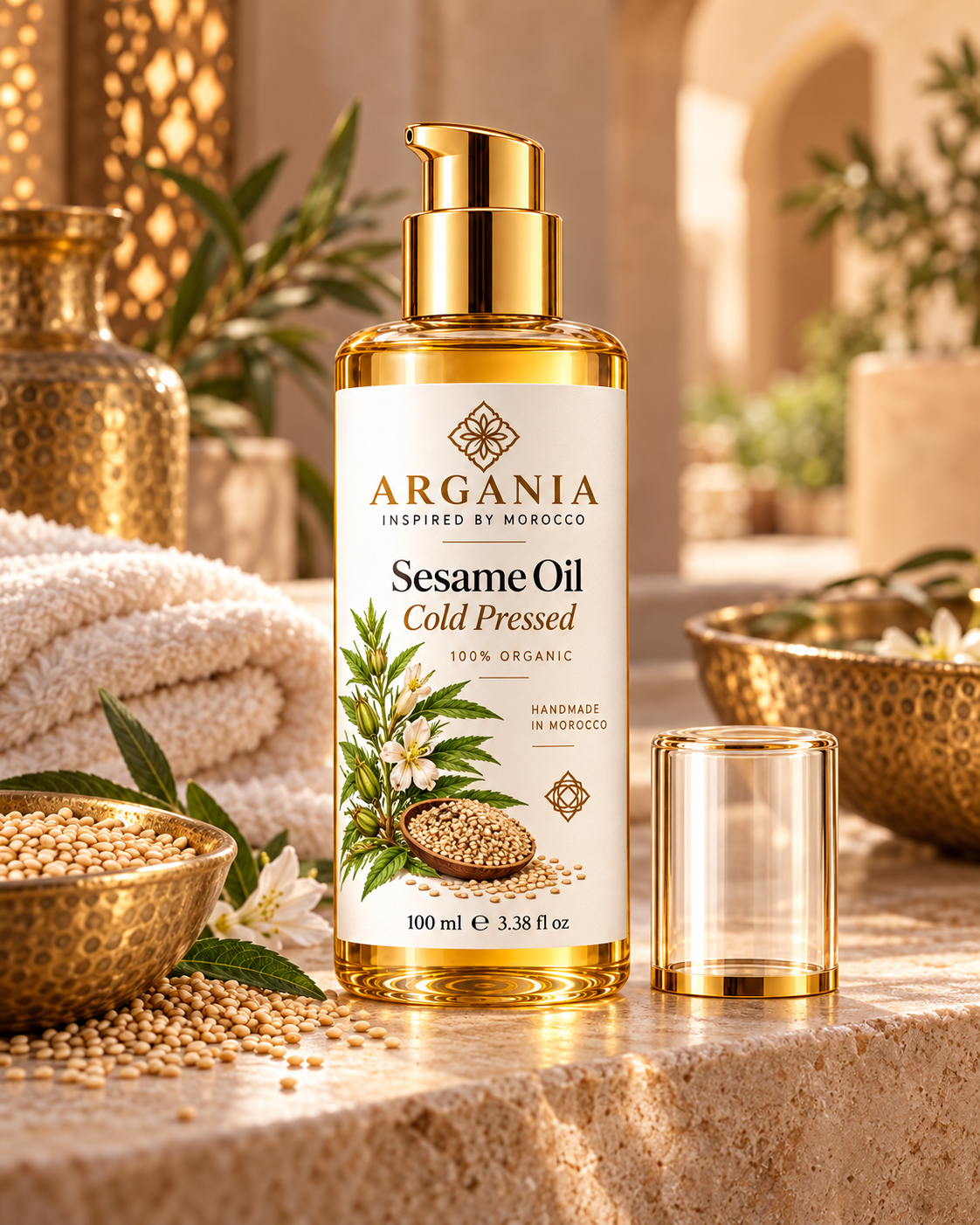 Sesame Oil – Cold Pressed – 100 ml / 3.38 fl oz