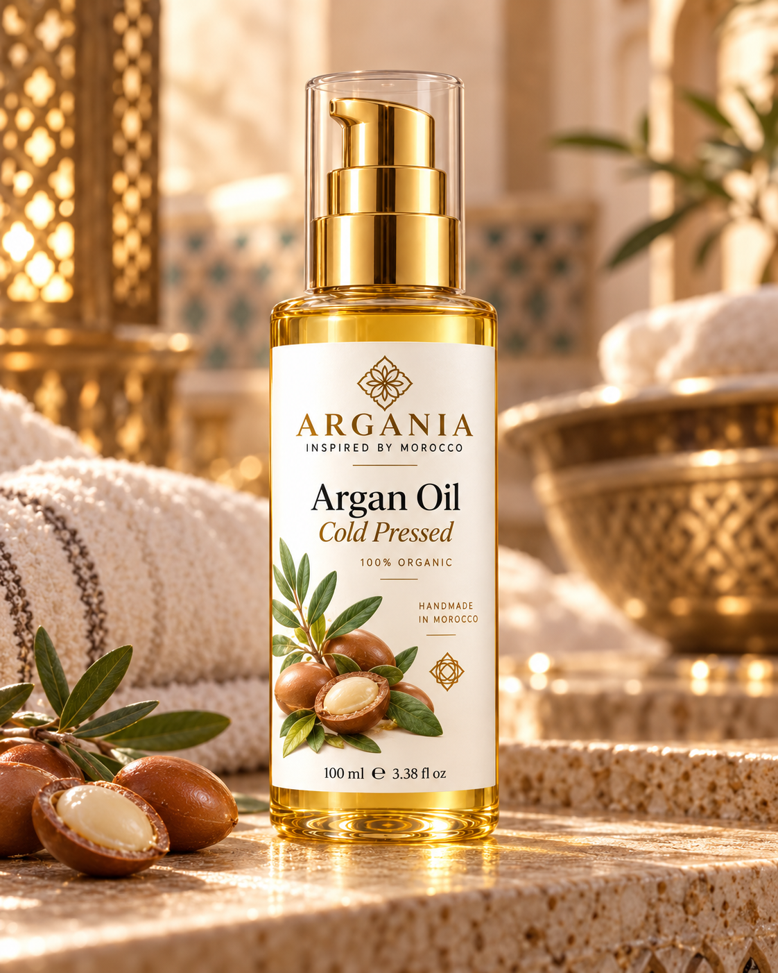 Argan Oil – Cold Pressed – 100 ml / 3.38 fl oz