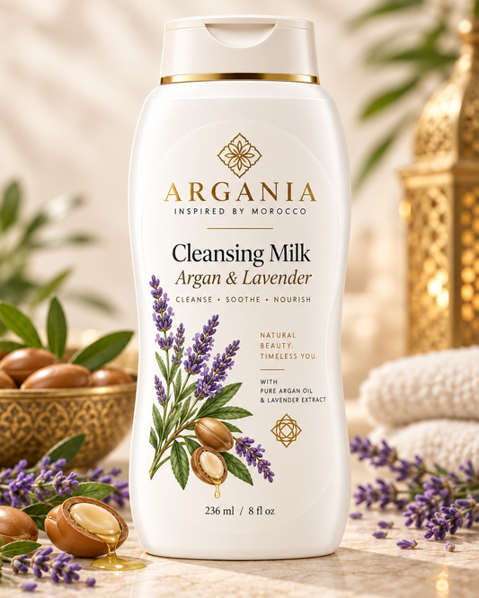 Cleansing Body Milk – Argan & Lavender – 236 ml / 8 fl oz