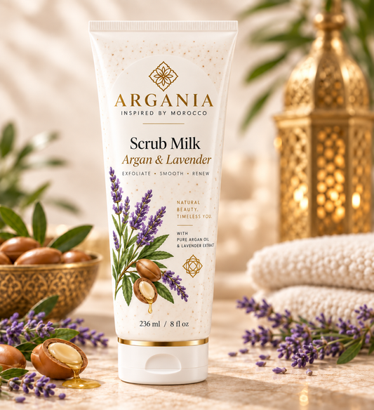 Milk Scrub – Argan & Lavender – 236 ml / 8 fl oz