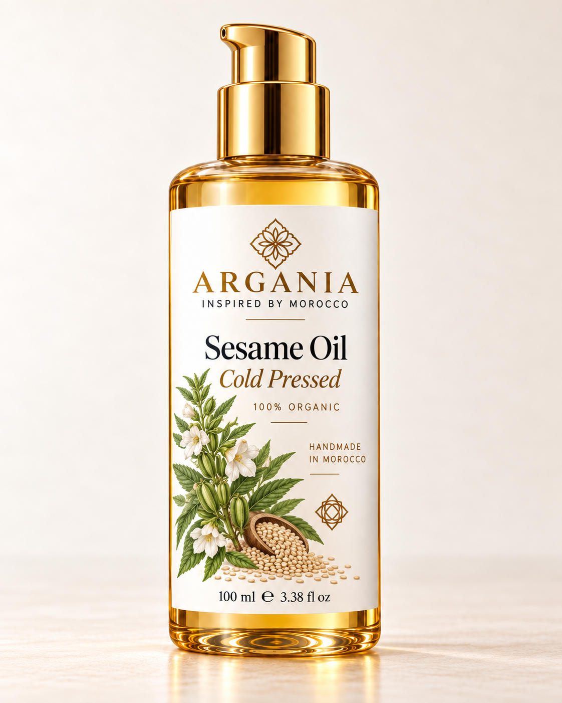 Sesame Oil – Cold Pressed – 100 ml / 3.38 fl oz