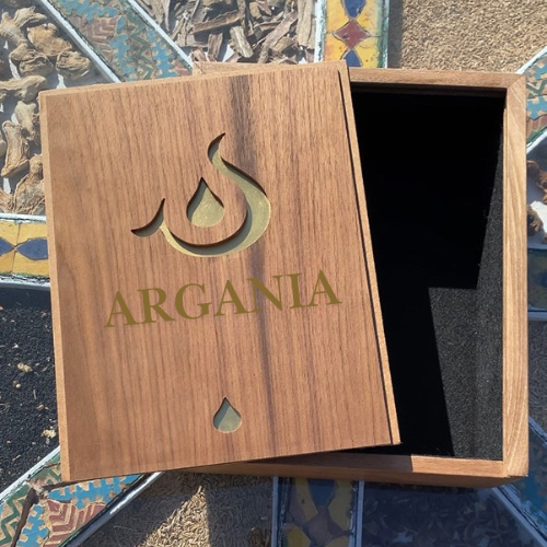 BOX Walnut wood plywood and copper